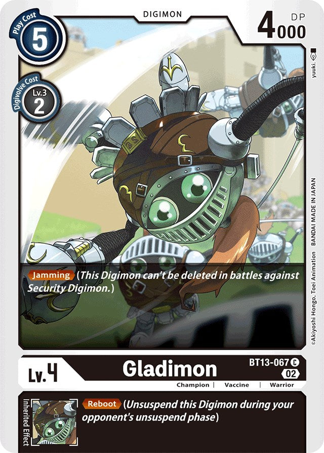 Gladimon [BT13-067] [Versus Royal Knights Booster] | The Time Vault CA