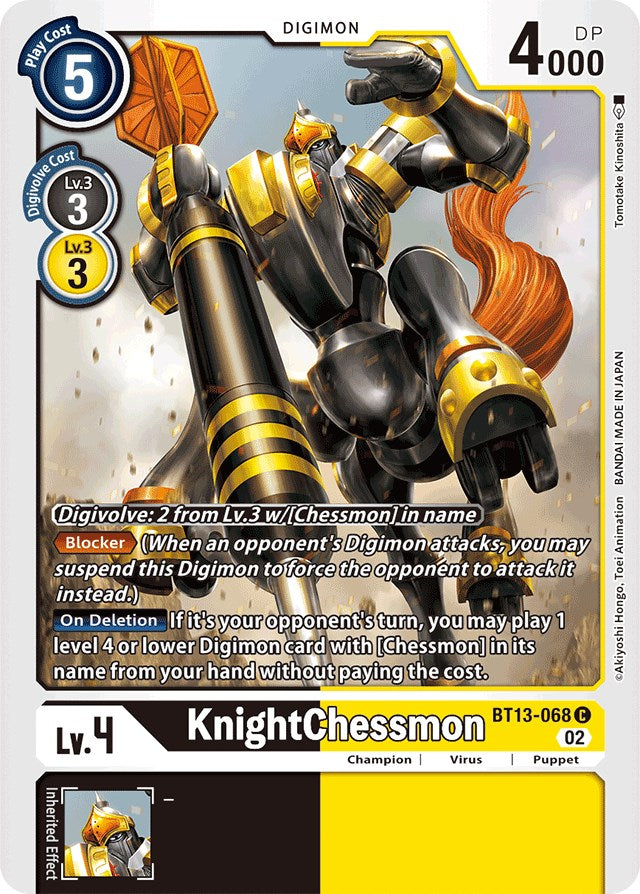 KnightChessmon [BT13-068] [Versus Royal Knights Booster] | The Time Vault CA