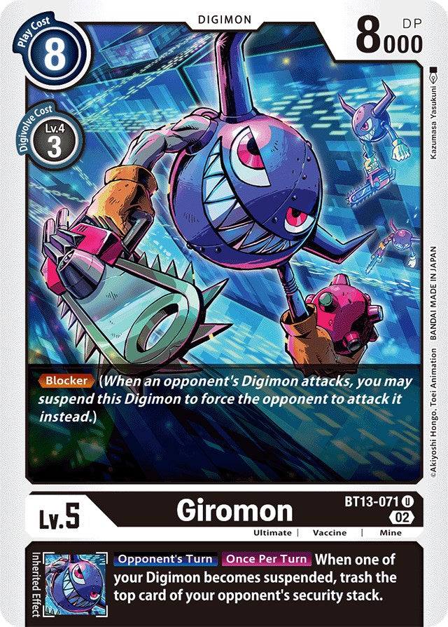 Giromon [BT13-071] [Versus Royal Knights Booster] | The Time Vault CA