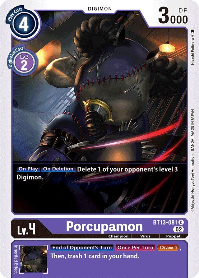 Porcupamon [BT13-081] [Versus Royal Knights Booster] | The Time Vault CA