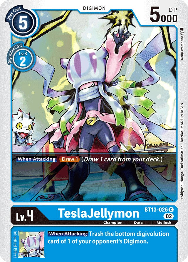 TeslaJellymon [BT13-026] [Versus Royal Knights Booster] | The Time Vault CA