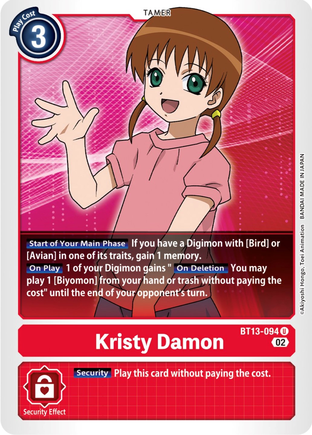 Kristy Damon [BT13-094] [Versus Royal Knights Booster] | The Time Vault CA
