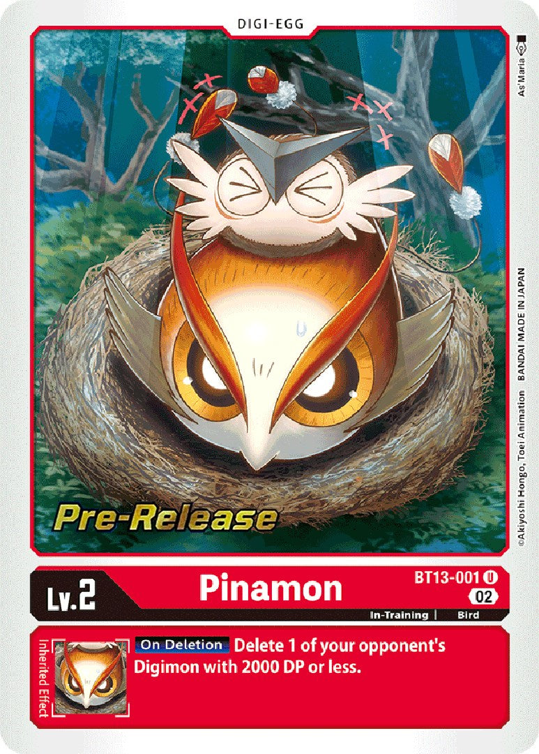 Pinamon [BT13-001] [Versus Royal Knight Booster Pre-Release Cards] | The Time Vault CA
