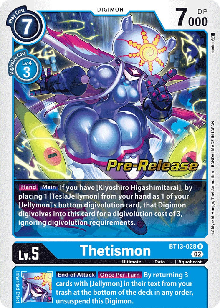 Thetismon [BT13-028] [Versus Royal Knight Booster Pre-Release Cards] | The Time Vault CA