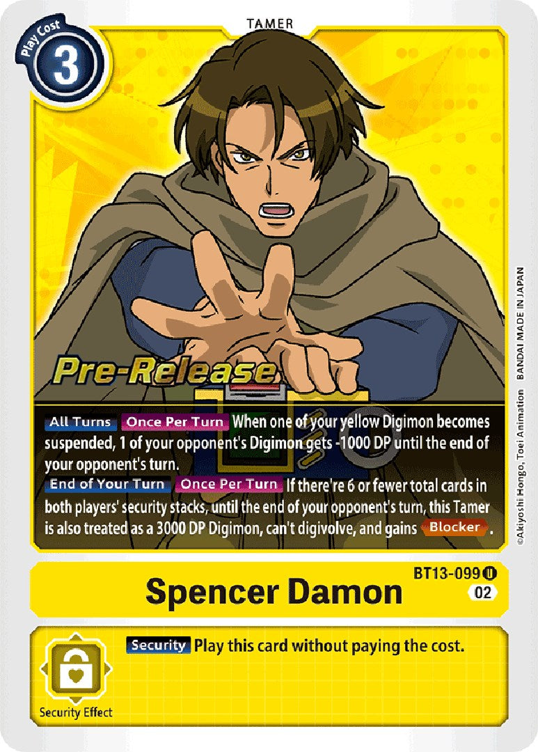 Spencer Damon [BT13-099] [Versus Royal Knight Booster Pre-Release Cards] | The Time Vault CA