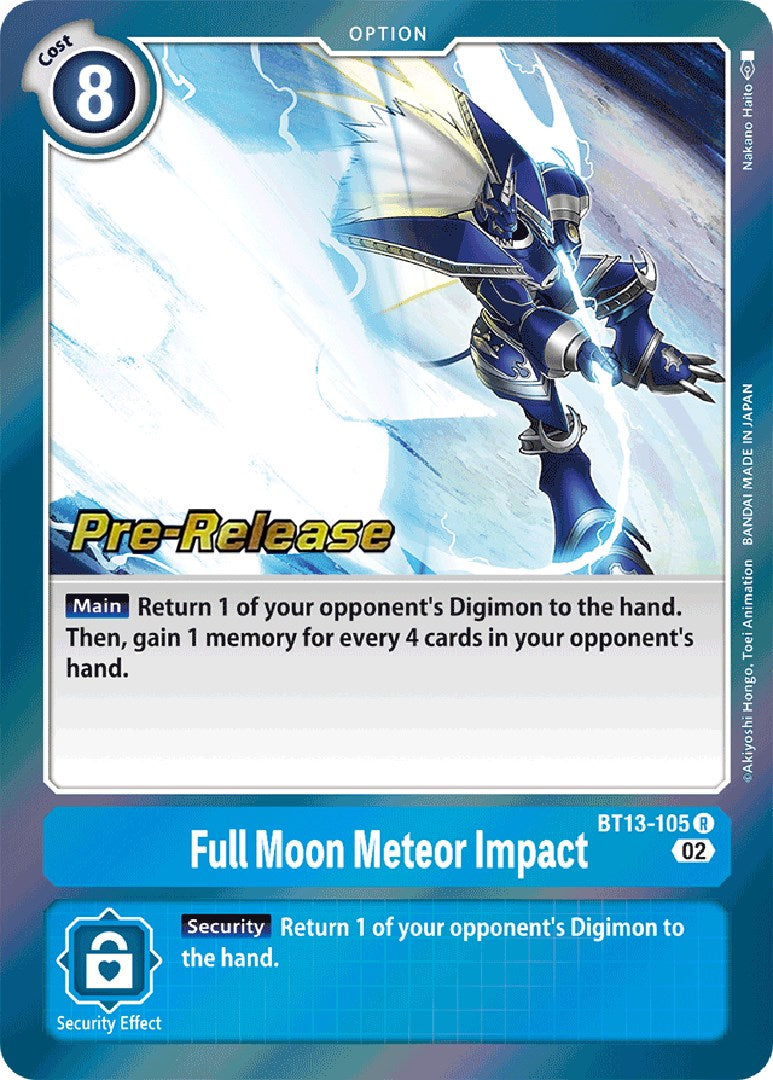 Full Moon Meteor Impact [BT13-105] [Versus Royal Knight Booster Pre-Release Cards] | The Time Vault CA