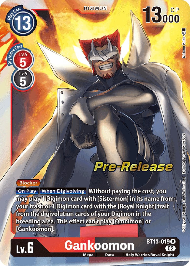 Gankoomon [BT13-019] [Versus Royal Knight Booster Pre-Release Cards] | The Time Vault CA