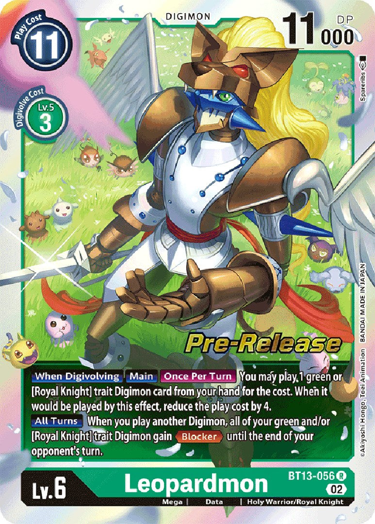 Leopardmon [BT13-056] [Versus Royal Knight Booster Pre-Release Cards] | The Time Vault CA