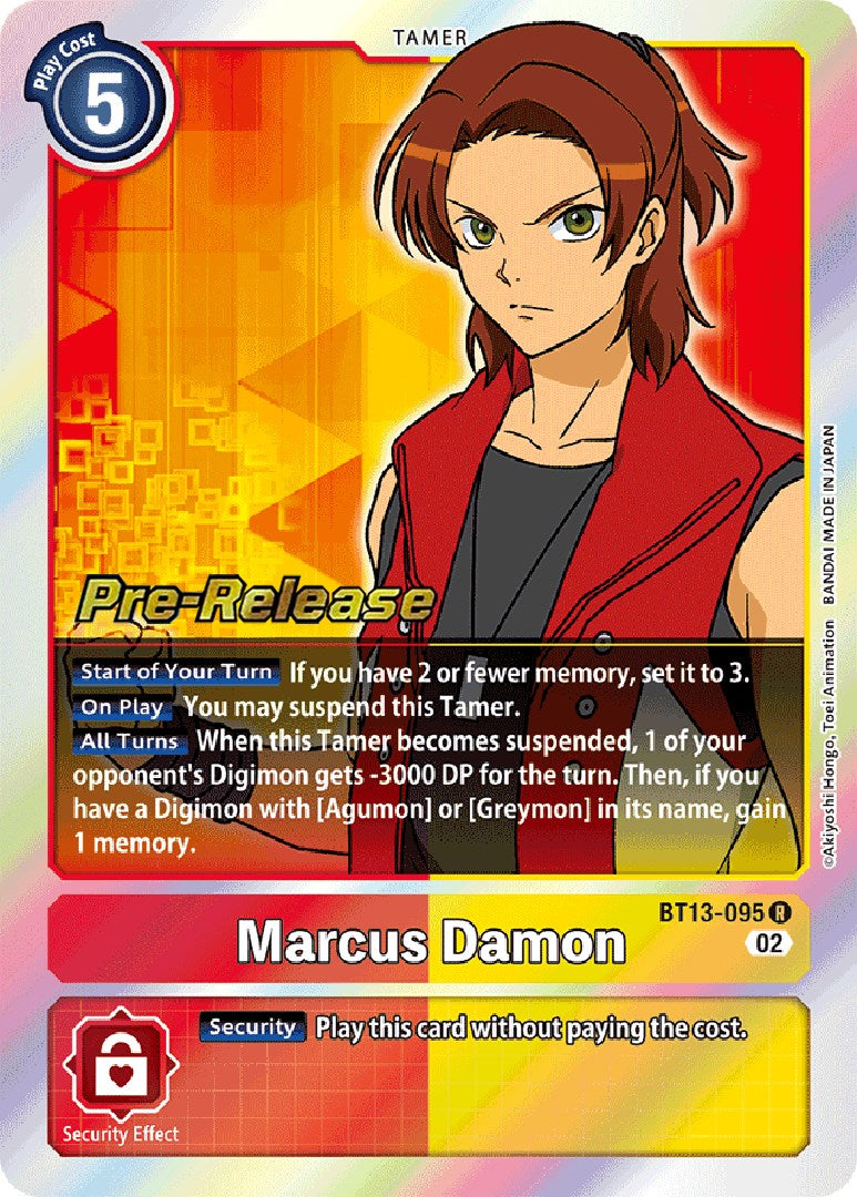 Marcus Damon [BT13-095] [Versus Royal Knight Booster Pre-Release Cards] | The Time Vault CA