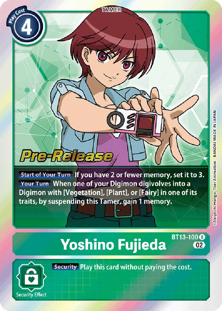 Yoshino Fujieda [BT13-100] [Versus Royal Knight Booster Pre-Release Cards] | The Time Vault CA