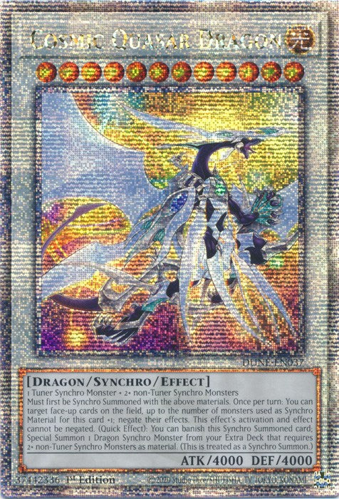 Cosmic Quasar Dragon [DUNE-EN037] Quarter Century Secret Rare | The Time Vault CA