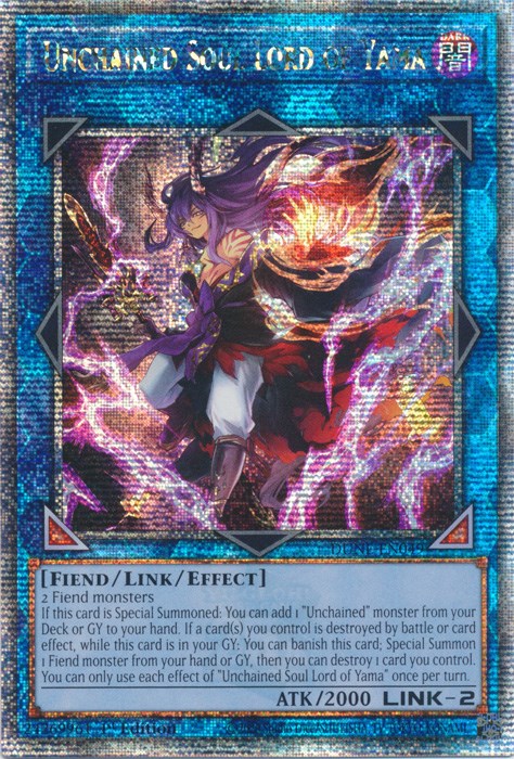 Unchained Soul Lord of Yama [DUNE-EN049] Quarter Century Secret Rare | The Time Vault CA
