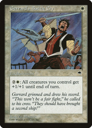 Gerrard's Battle Cry [Tempest] | The Time Vault CA