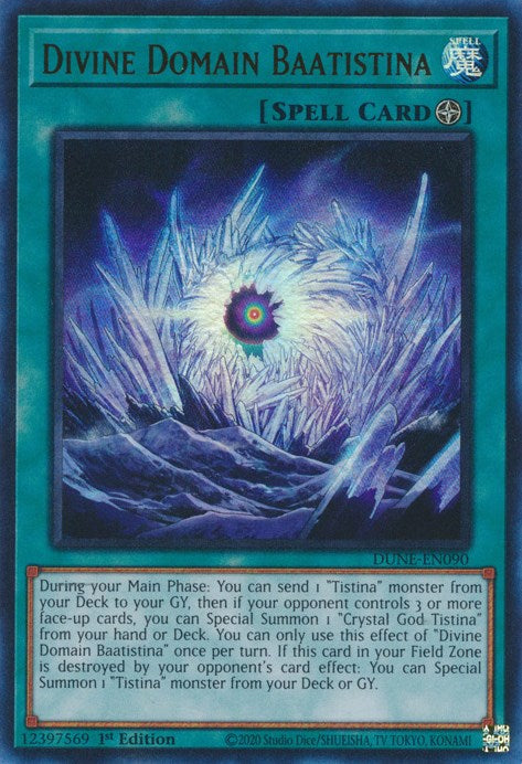 Divine Domain Baatistina [DUNE-EN090] Ultra Rare | The Time Vault CA