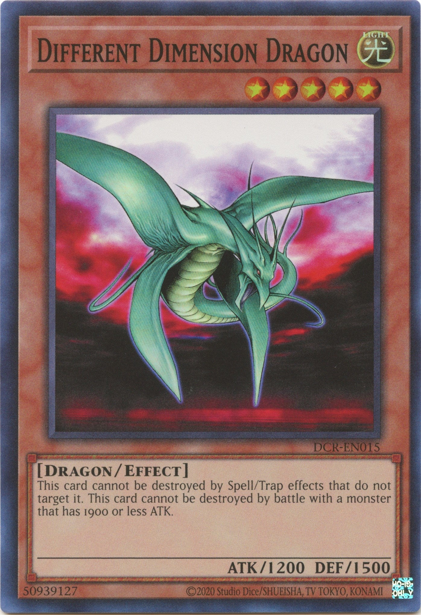 Different Dimension Dragon (25th Anniversary) [DCR-EN015] Super Rare | The Time Vault CA