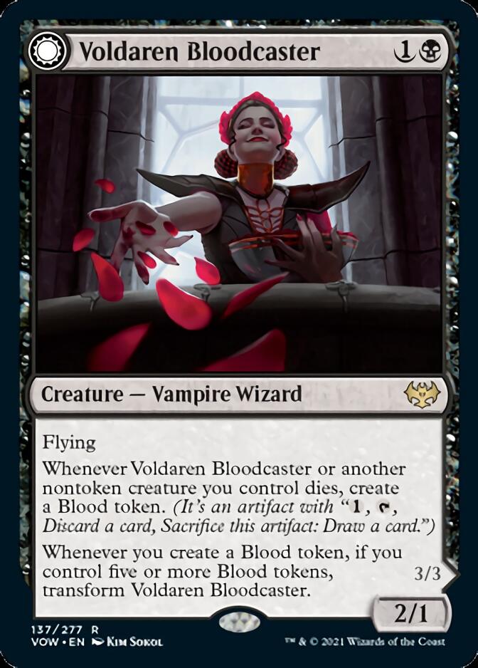 Voldaren Bloodcaster // Bloodbat Summoner [Innistrad: Crimson Vow] | The Time Vault CA