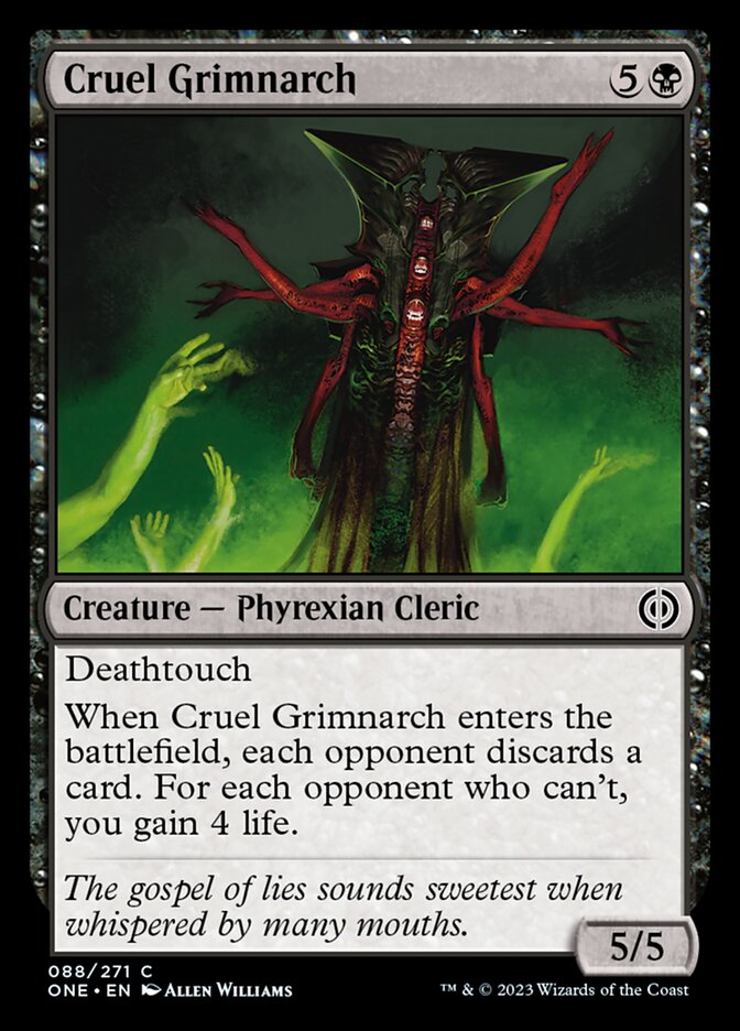 Cruel Grimnarch [Phyrexia: All Will Be One] | The Time Vault CA