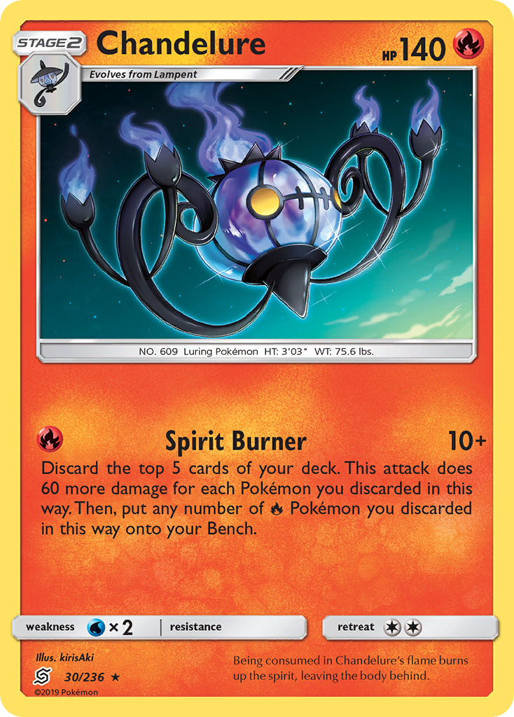 Chandelure (30/236) [Sun & Moon: Unified Minds] | The Time Vault CA