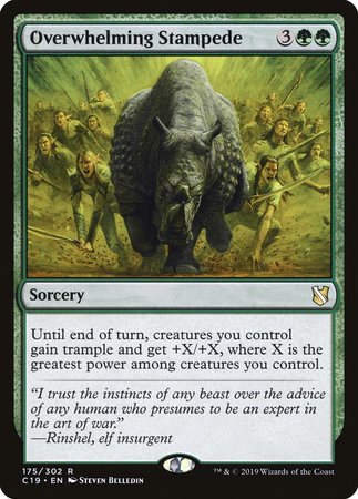 Overwhelming Stampede [Commander 2019] | The Time Vault CA