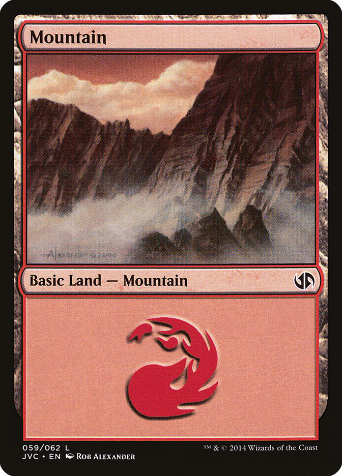 Mountain (59) [Duel Decks Anthology] | The Time Vault CA