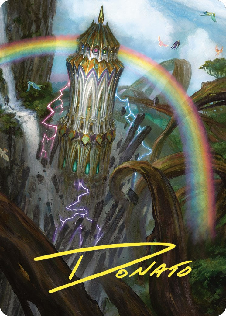 Command Tower Art Card (Gold-Stamped Signature) [Commander Masters Art Series] | The Time Vault CA
