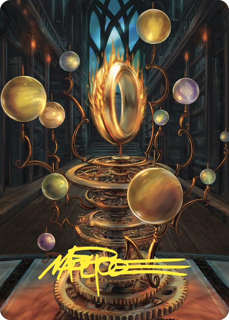 Sol Ring Art Card (Gold-Stamped Signature) [Commander Masters Art Series] | The Time Vault CA