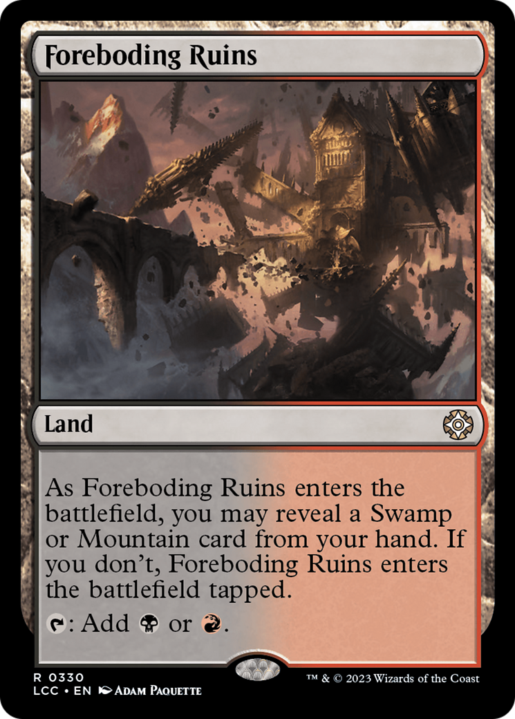 Foreboding Ruins [The Lost Caverns of Ixalan Commander] | The Time Vault CA