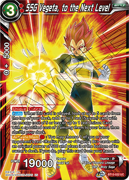 SSG Vegeta, to the Next Level (Uncommon) [BT13-022] | The Time Vault CA