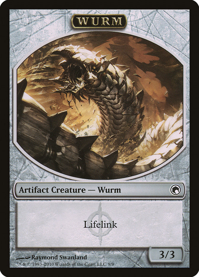 Wurm (Lifelink) [Scars of Mirrodin Tokens] | The Time Vault CA
