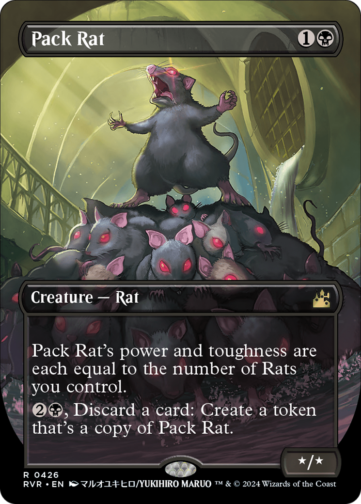 Pack Rat (Anime Borderless) [Ravnica Remastered] | The Time Vault CA
