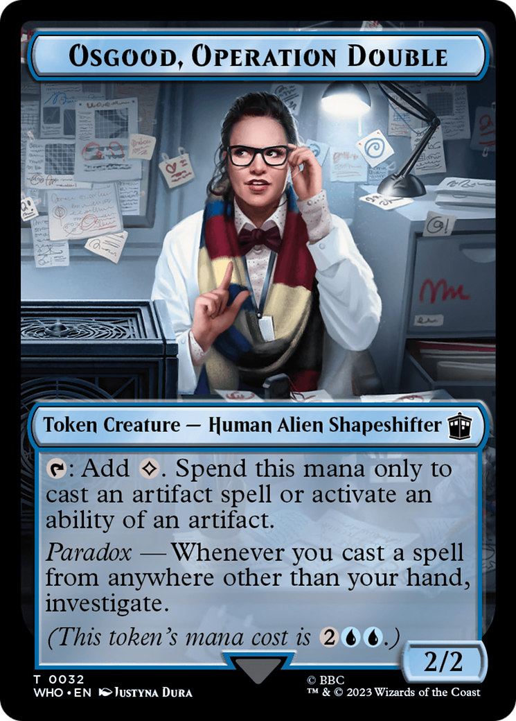 Alien // Osgood, Operation Double Double-Sided Token [Doctor Who Tokens] | The Time Vault CA