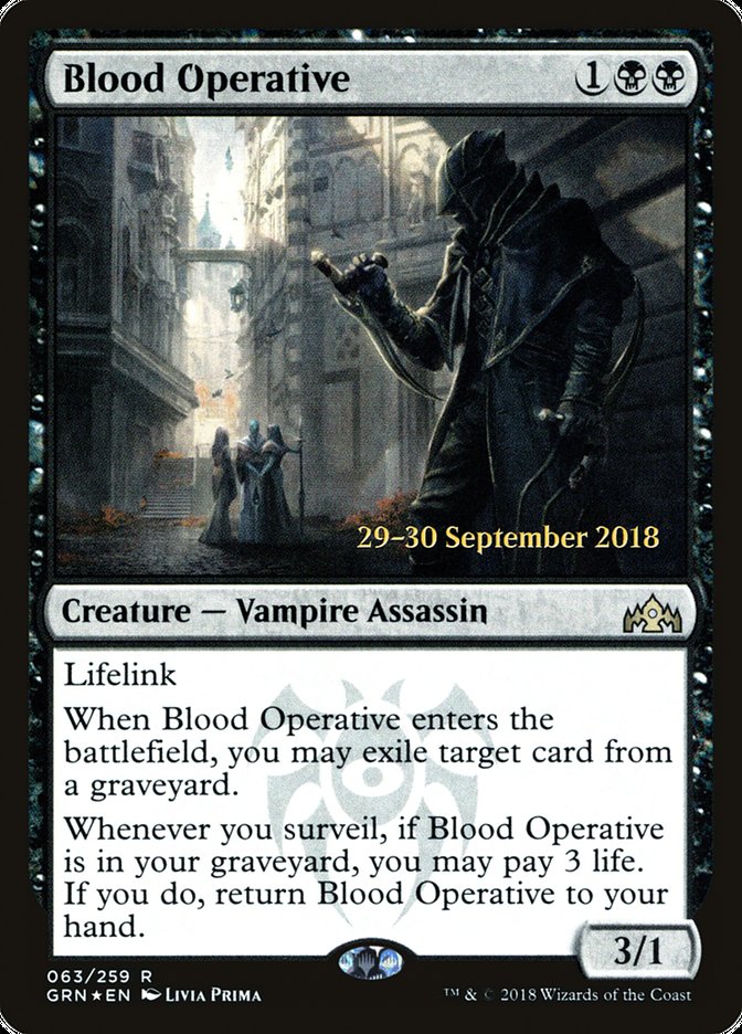 Blood Operative  [Guilds of Ravnica Prerelease Promos] | The Time Vault CA