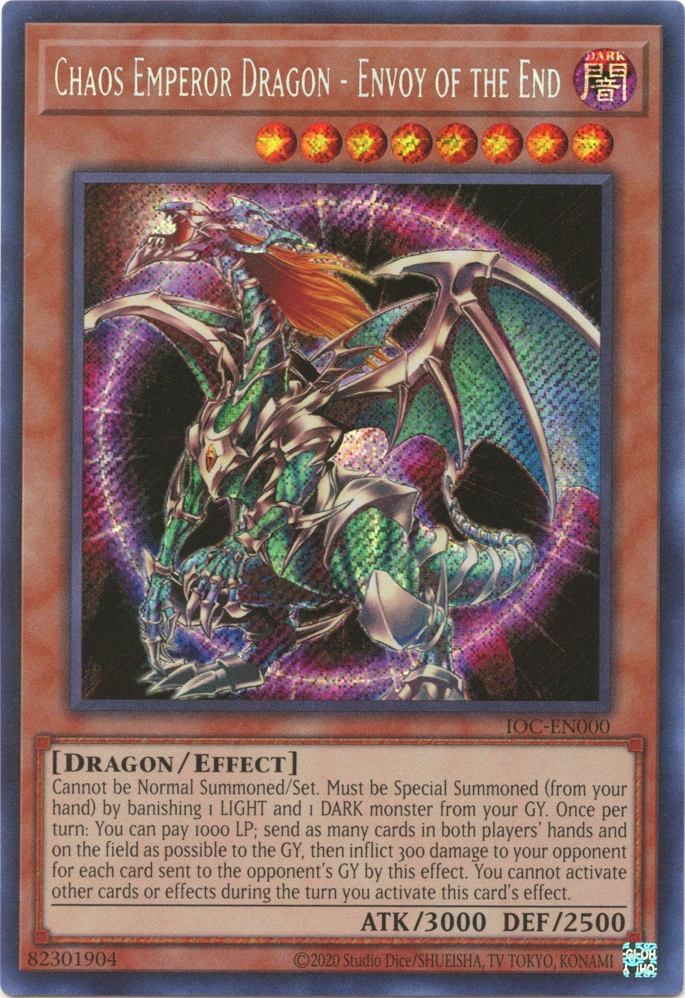 Chaos Emperor Dragon - Envoy of the End (25th Anniversary) [IOC-EN000] Secret Rare | The Time Vault CA