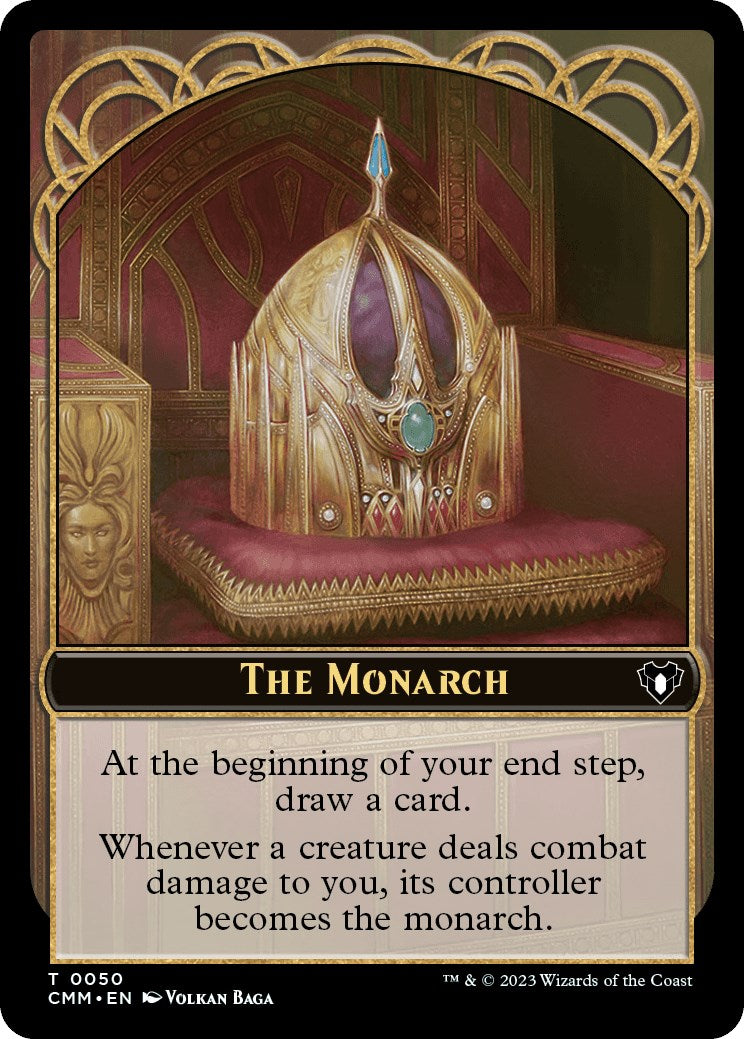 The Monarch // Elf Druid Double-Sided Token [Commander Masters Tokens] | The Time Vault CA