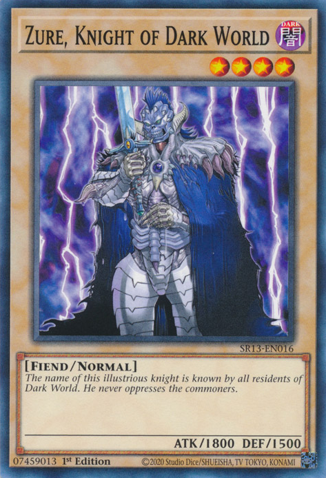 Zure, Knight of Dark World [SR13-EN016] Common | The Time Vault CA