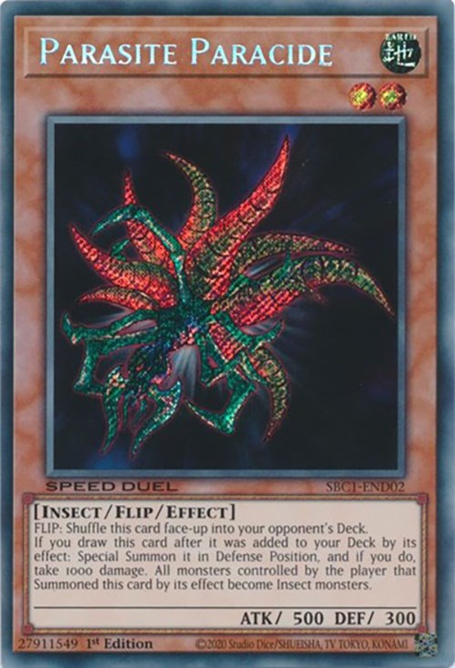 Parasite Paracide [SBC1-END02] Secret Rare | The Time Vault CA