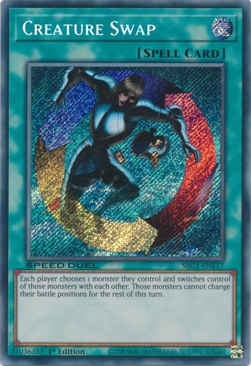 Creature Swap [SBC1-ENE17] Secret Rare | The Time Vault CA