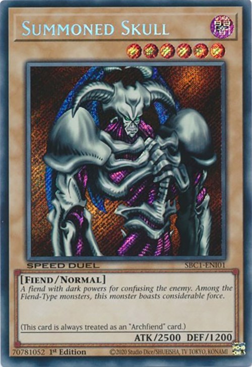 Summoned Skull [SBC1-ENI01] Secret Rare | The Time Vault CA