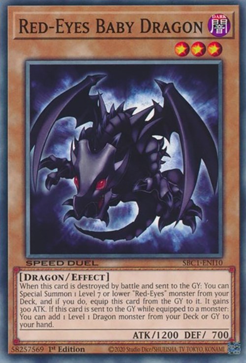 Red-Eyes Baby Dragon [SBC1-ENI10] Common | The Time Vault CA