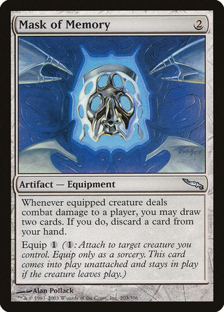 Mask of Memory [Mirrodin] | The Time Vault CA