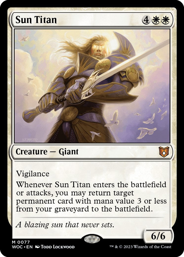 Sun Titan [Wilds of Eldraine Commander] | The Time Vault CA