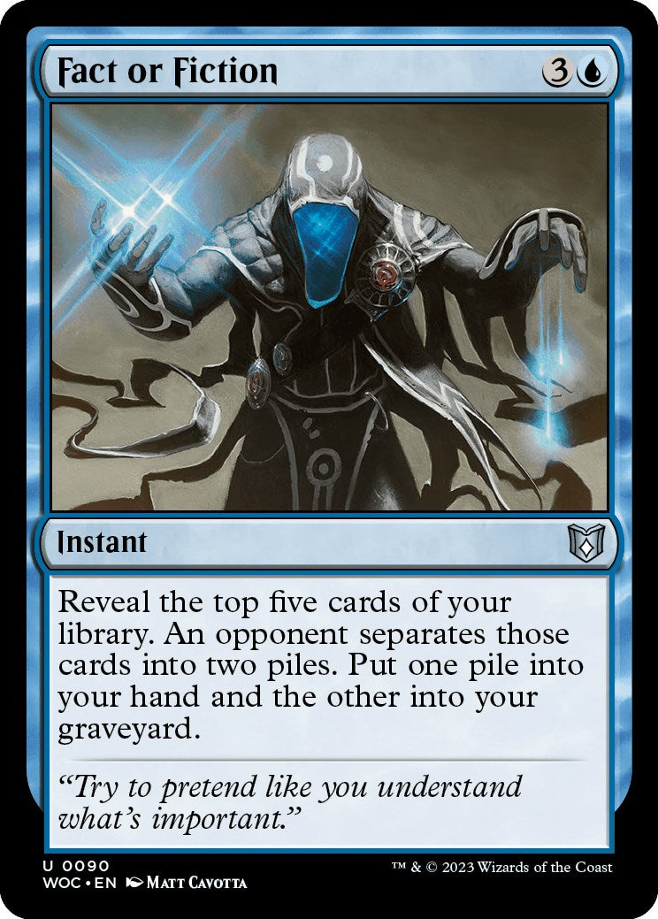 Fact or Fiction [Wilds of Eldraine Commander] | The Time Vault CA