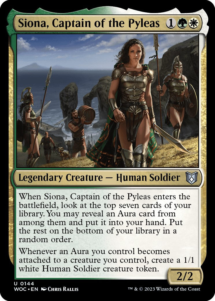 Siona, Captain of the Pyleas [Wilds of Eldraine Commander] | The Time Vault CA