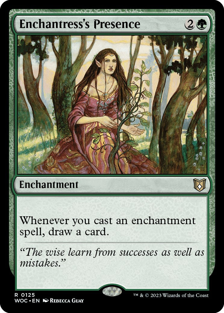 Enchantress's Presence [Wilds of Eldraine Commander] | The Time Vault CA