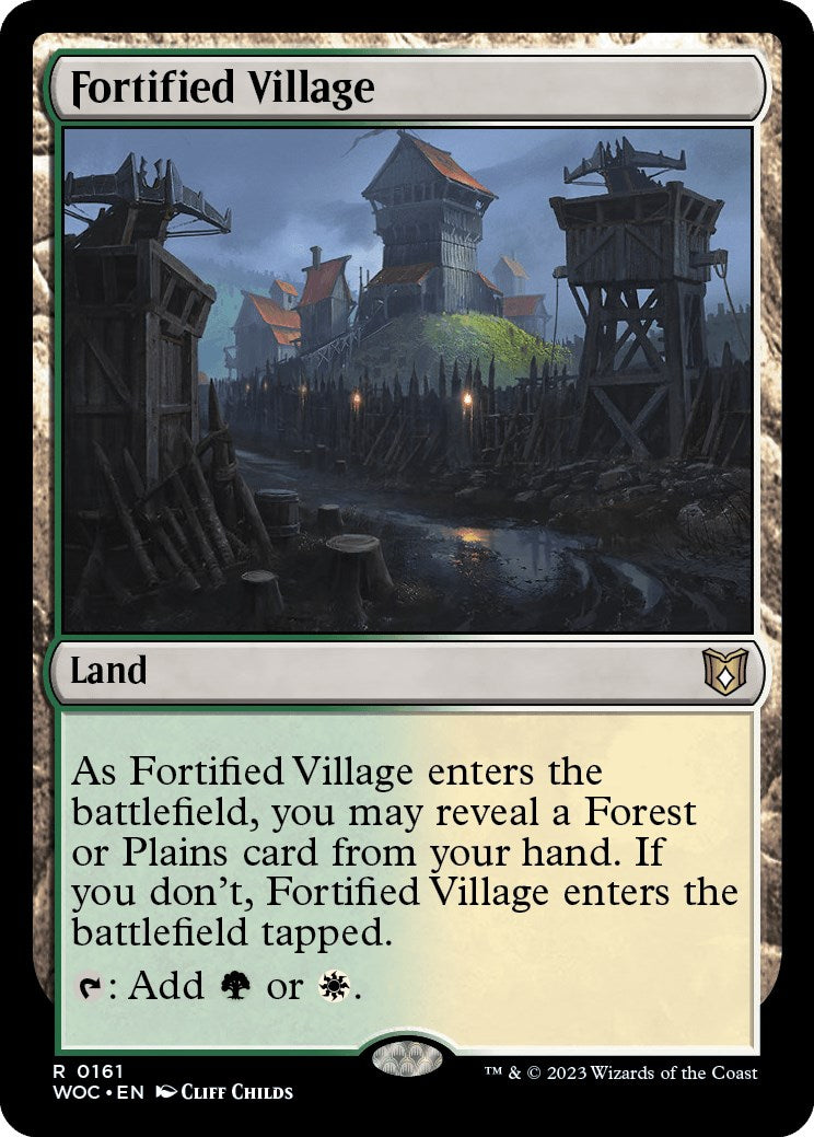 Fortified Village [Wilds of Eldraine Commander] | The Time Vault CA