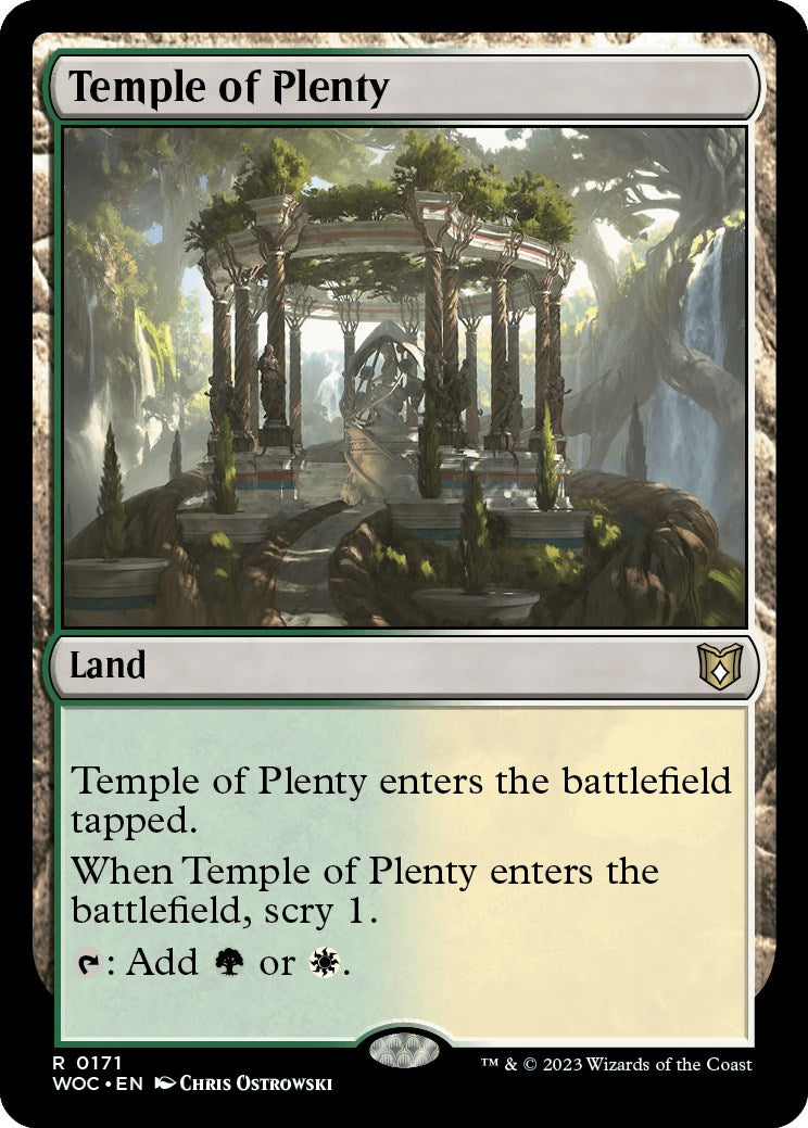 Temple of Plenty [Wilds of Eldraine Commander] | The Time Vault CA