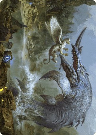 Horned Loch-Whale Art Card [Wilds of Eldraine Art Series] | The Time Vault CA
