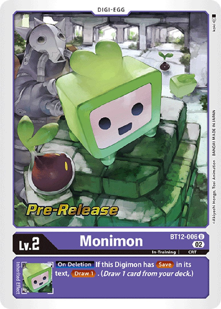 Monimon [BT12-006] [Across Time Pre-Release Cards] | The Time Vault CA