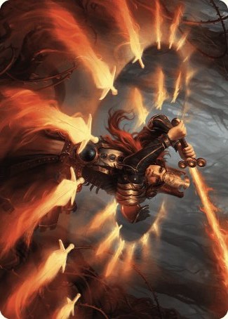 Heartflame Duelist Art Card [Wilds of Eldraine Art Series] | The Time Vault CA