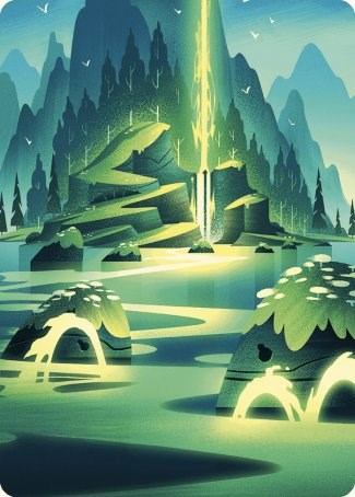 Leyline of Abundance Art Card [Wilds of Eldraine Art Series] | The Time Vault CA